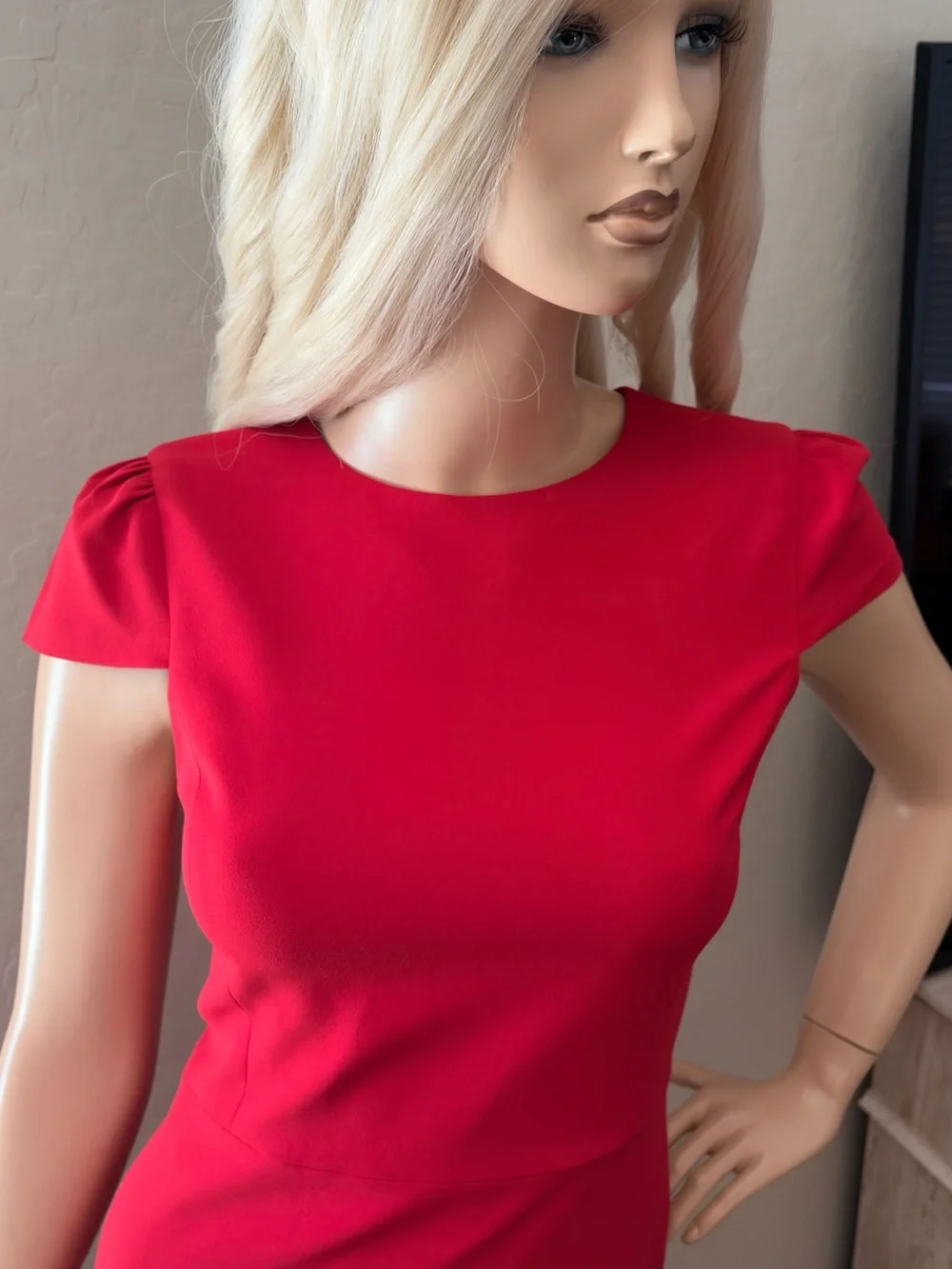 Alice + Olivia Fable Red Asymmetric Ruffle Dress Size 0